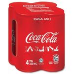 Coca Cola Original Less Sugar 4 Packs x 320ml