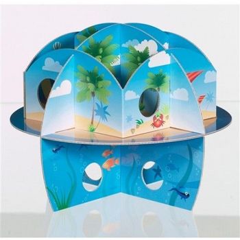 Habitrail Ovo Cardboard Maze Beach Scene 1.1kg