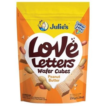 Julie's Wafers Peanut Butter Cream Filled Wafer Cubes 150g