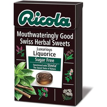 Ricola Liquorice Swiss Herb Drops with Stevia 45g