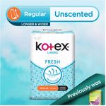Kotex Breathable Fresh Liners Unscented Longer Wider