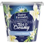 Diary Farmers Thick Creamy Classic Vanilla Flavoured Yoghurt 600g