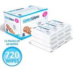 WaterWipes Unscented Baby Wipes Sensitive and Newborn Skin 60 Wipes