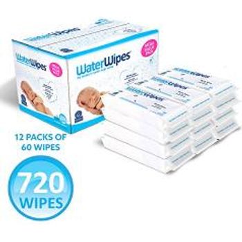 WaterWipes Unscented Baby Wipes Sensitive and Newborn Skin 60 Wipes