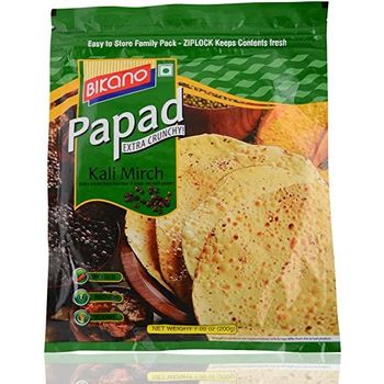 Bikano Papad Extra Crunchy Kali Mirch 200g