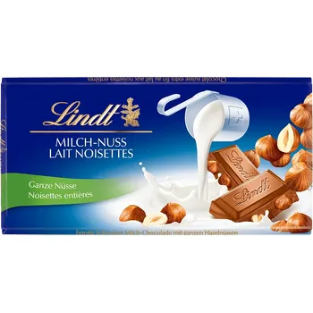 Lindt Chocolate Bar Milk And Nut 100g