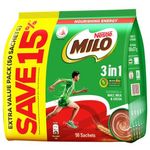 Milo 3 in 1 Instant Chocolate Malt With Milk Regular 50 x 27g