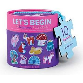 Crocodile Creek Lets Begin Unicorn Ten 2-Piece Beginner Puzzles