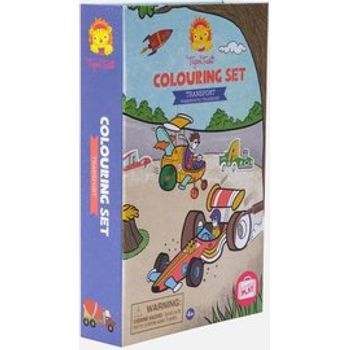 Tiger Tribe Colouring Set Transport