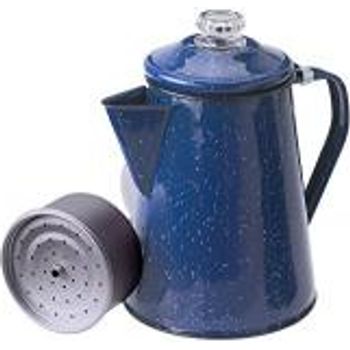 GSI Outdoors Enamelware Percolator Coffee Pot 8-cup Blue