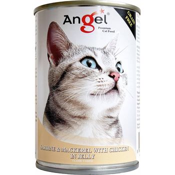 Angel Sardine and Mackerel With Chicken in Jelly 400g