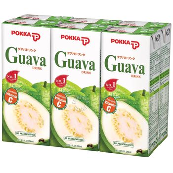 Pokka Guava Fruit Juice Packet 6pcs 250ml