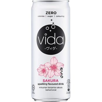 Vida Zero Sakura Sparkling Drink 325ml