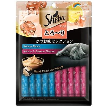Sheba Melty Cat Treats Katsuo And Katsuo Salmon 240g