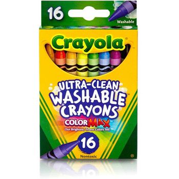 Crayola Ultra Clean Washable Large Crayons ColorMax 16pcs