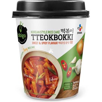 Cj Bibigo Korean Style Rice Cake Tteokbokki Sweet Spicy Flavour 165g