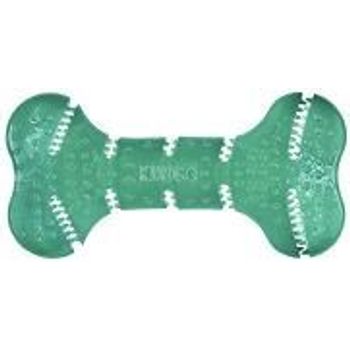 Kong Squeezz Dental Bone Unique Flexible Texture Teeth And Gum Cleaning Dog Toy For Mediumlarge Dogs