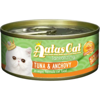 Aatas Cat Canned Food Tantalizing Tuna And Anchovy in Aspic 80g