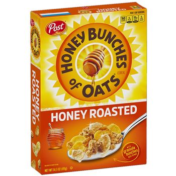 Post Honey Bunches Honey Roosted Cereal 340ml
