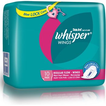 Whisper Wings Regular Flow Wings 10s 23cm
