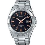 Casio Mtp1308d-1a2v Men's Standard Stainless Steel Black Dial Casual Analog Watch