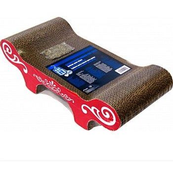 Catit Red Urban Pattern Bench Scratching Board 500g