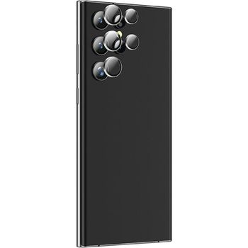 Amazing Thing 3D Aluminium Lens Cover Case for Samsung Galaxy S22 Ultra Silver