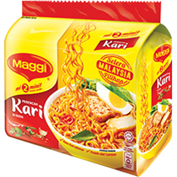 Maggi 2 Minit Kari Noodles 5 x 79g