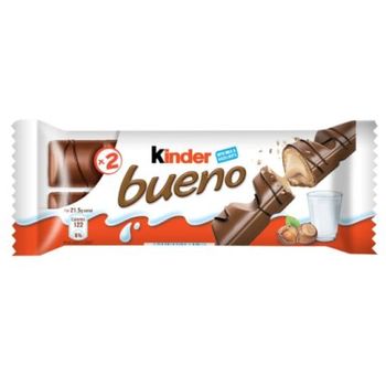 KINDER BUENO MILK CHOCOLATE WAFER BAR 43G