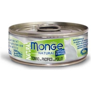 Monge Cat Canned Food Natural Yellowfin Tuna With Chicken 80g