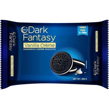 Sunfeast Cookies Dark Fantasy Vanilla Creme 300g