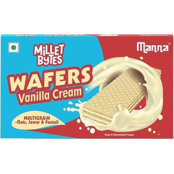 Manna Millet Bytes Wafers Vanilla Cream Multigrain 75g