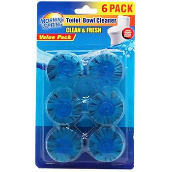 Morning Spring Blue Blocks Toilet Bowl 6s