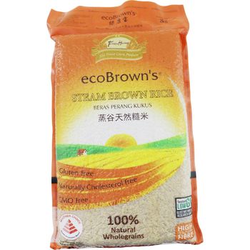 Eco Browns Steam Brown Rice 2kg
