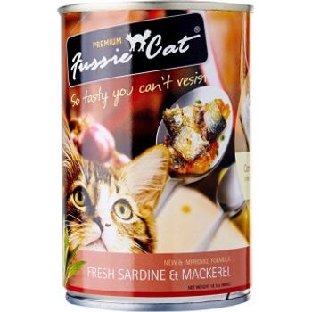 Fussie Cat Canned Food Sardine & Mackerel 400g