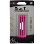 Nite Ize Gear Tie Pink 4pcs