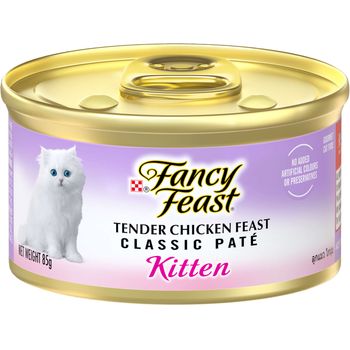 Fancy Feast Wet Cat Food Classic Kitten Chicken 85g