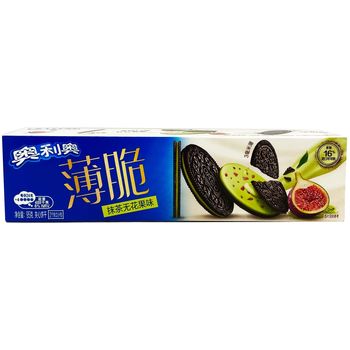 奥利奥抹茶无花果味97G | Mondelez Oreo Thins Sandwich Biscuit Matcha Fig Flavor 95g
