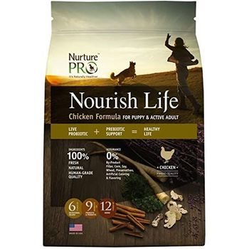 Nurture Pro N231 Nourish Life Chicken Formula For Puppy And Active Adult Dogs 4lb