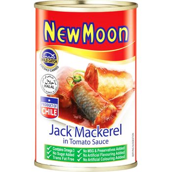 New Moon Jack Mackerel In Tomato Sauce 425g