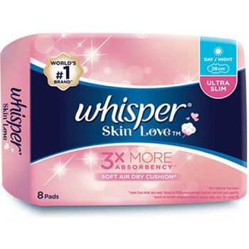 Whisper Skin Love Day And Night Ultra Slim 8 Sachets