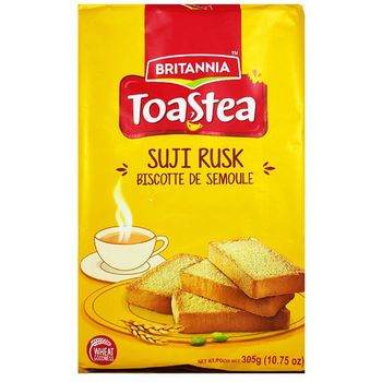 Britannia Toastea Suji Rusk Crispy Tea Time Snack 305g