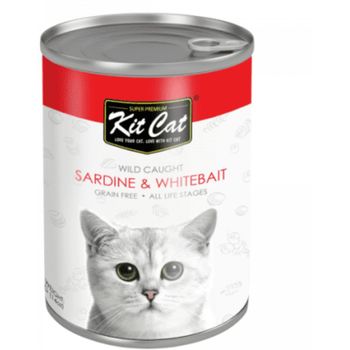 Kit Cat Canned Food Sardine And Whitebait 400g