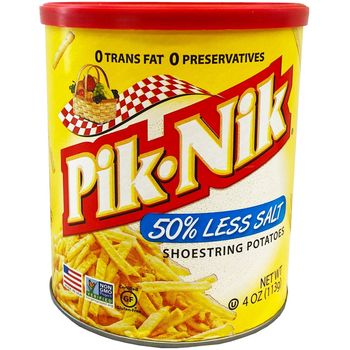 Pik-Nik Shoestring Potatoes Less Salt 113g
