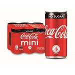 Coca Cola Mini No Sugar Carbonated 6 x 180ml