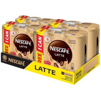 Nescafe Latte Can Carton Smooth and Creamy 4 x 6 x 240ml