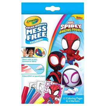 Crayola Color Wonder Mini Box Set W/Markers, Spidey & Friend