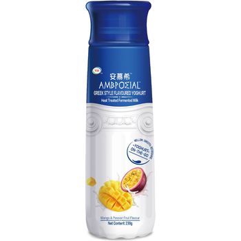 Ambrosial Greek Yoghurt Mango and Passion Fruit Flavour 230g