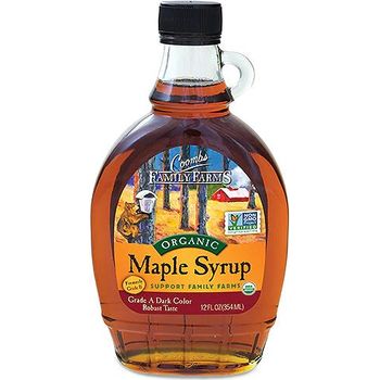Coombs Family Farms Maple Syrup Organic Grade A Dark Color Robust Taste 340g