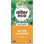 Alter Eco Chocolate Bar Dark Salted Almond Organic 80g